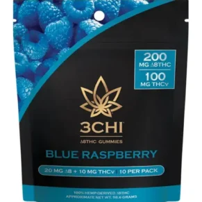 Blue Raspberry THC & THC-V Gummies