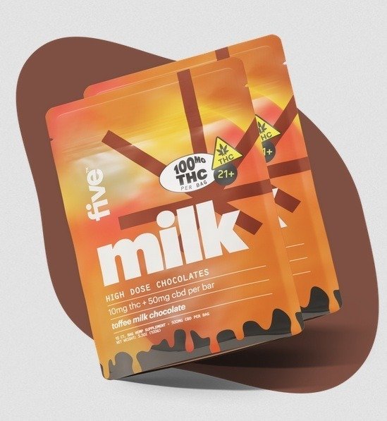High-Dose Toffee THC Milk Chocolates